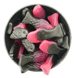 Veggie Hallon-Lakrits Fiskar